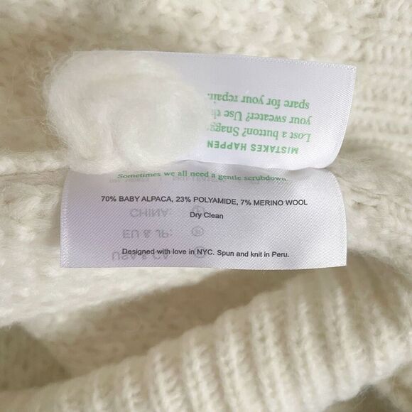MM Lafleur The Lea Sweater Loop Knit Chunky Alapca Size M $395.00 - Picture 10 of 10